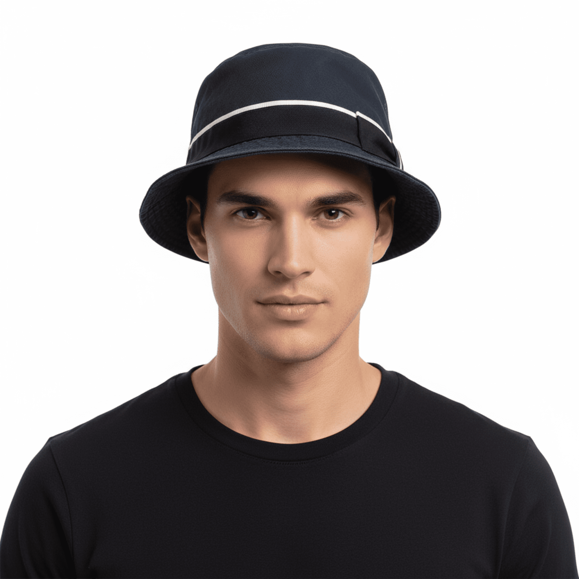 Dolce & Gabbana 100% Cotton Gray Plaid Bucket Hat with Black Ribbon Band- Dolce&Gabbana Bucket Hats for Women for sale | eBay main image 2