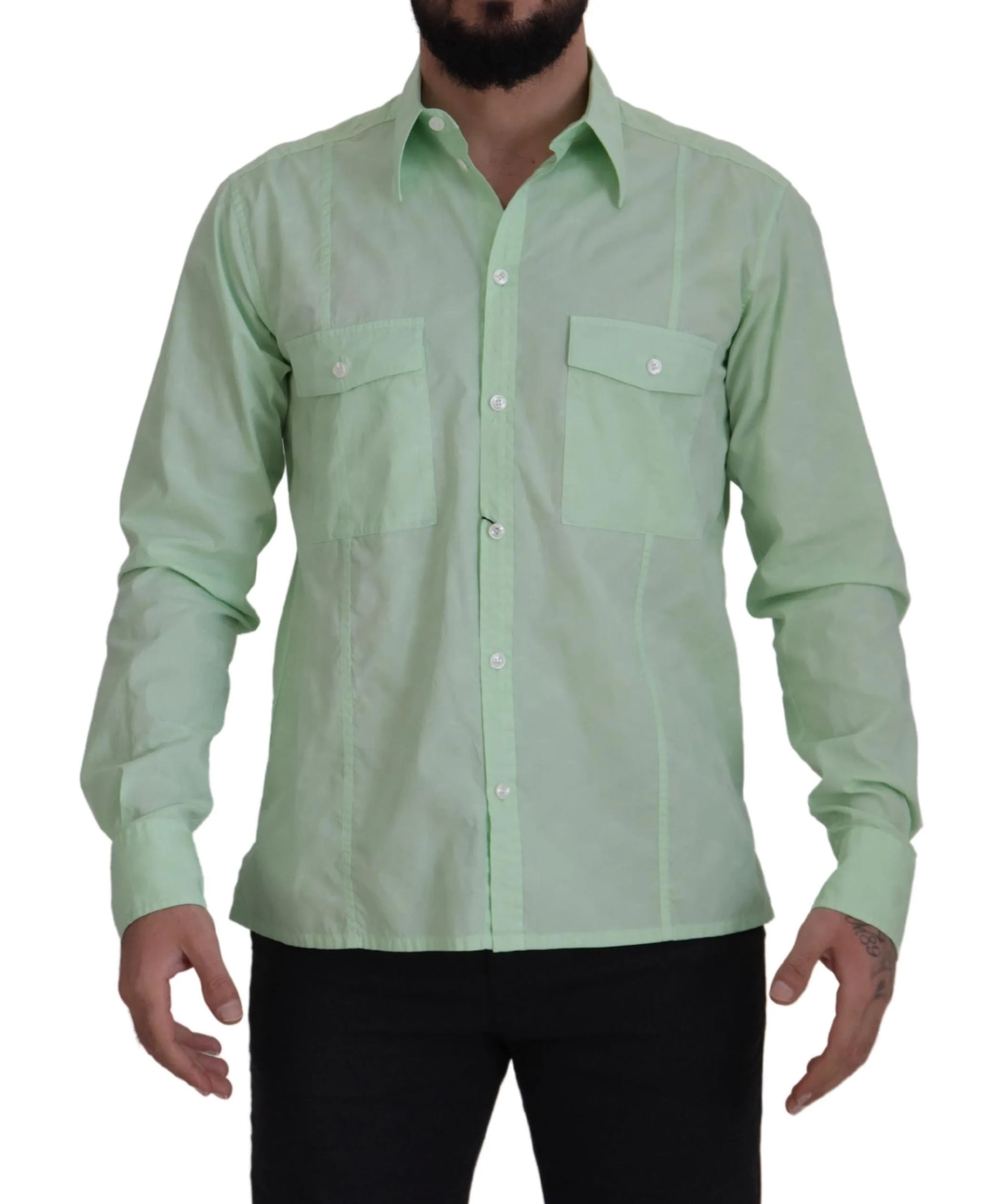 Davina Long Shirt Green Checked