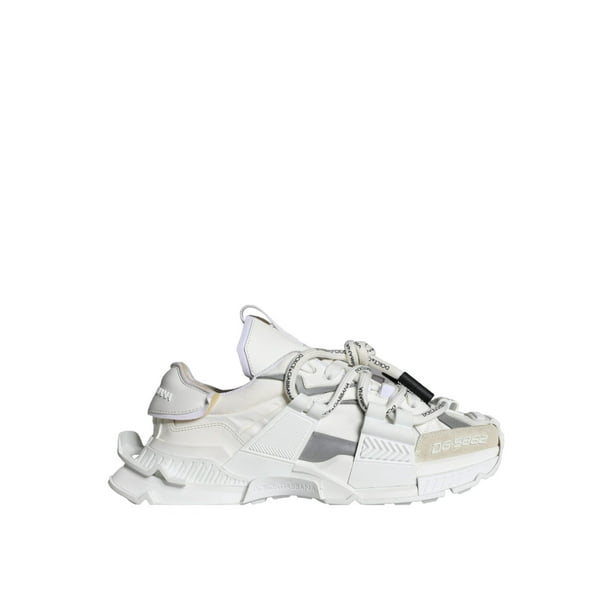 Dolce Gabbana Multicolor Low Top Space Lace Up Men Sneakers