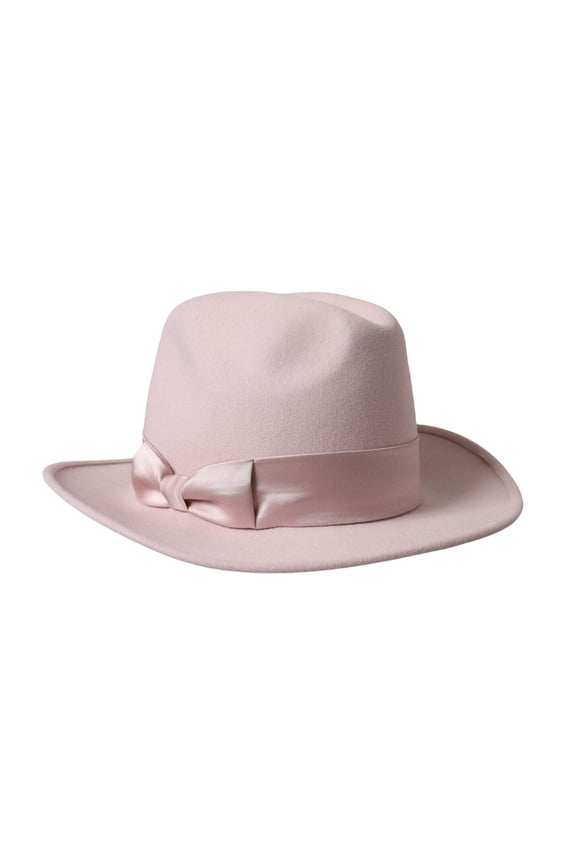 Dolce  Gabbana Pink Rabbit Fedora Trilby Women Hat