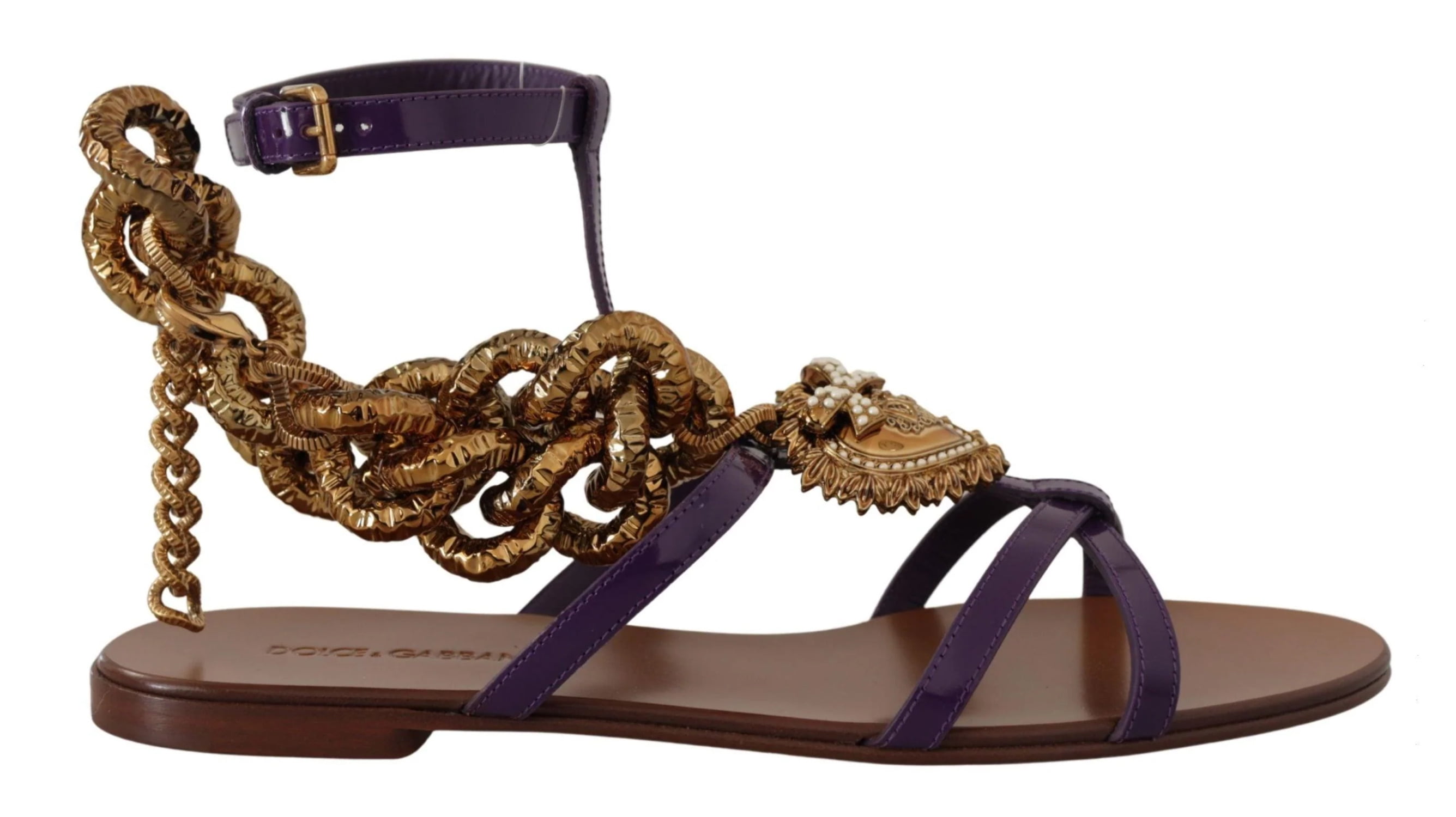 dolce and gabbana purple shoes