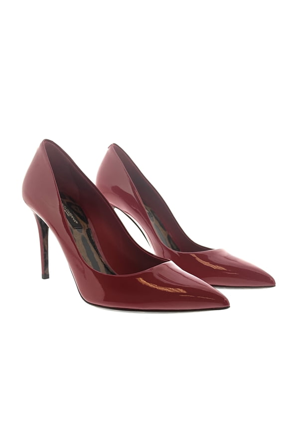 Red Patent Leather Classic Pumps-EU36.5 for womens