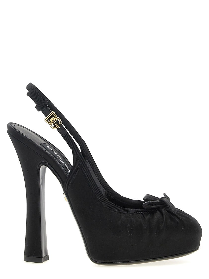 パンプス Dolce & Gabbana 'Vally' Slingback Dolce & Gabbana 'Vally' Slingback Black (Women's) - Walmart.com