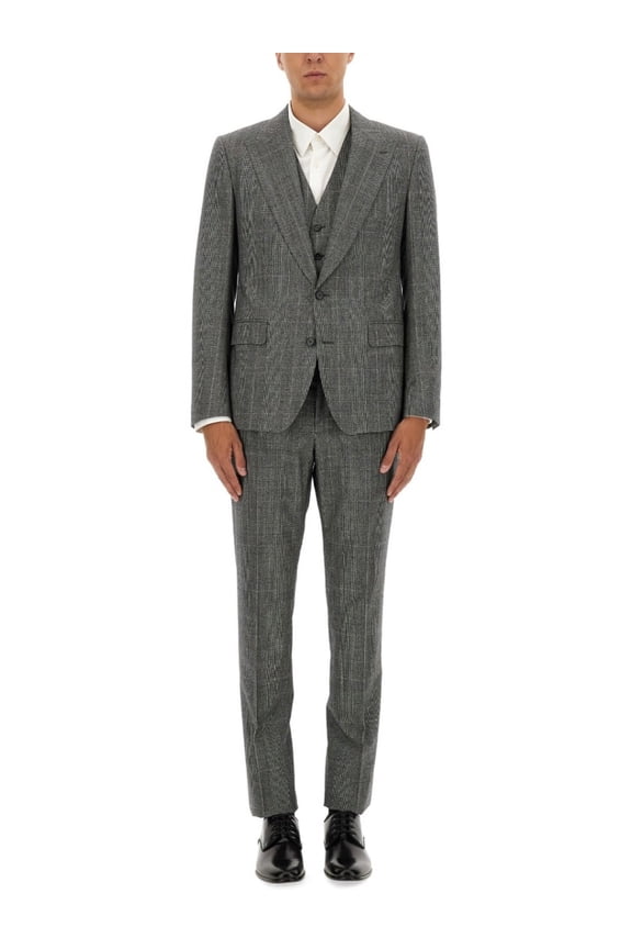 Tailored Three-Piece Suit With Structured Blazer (Men's)