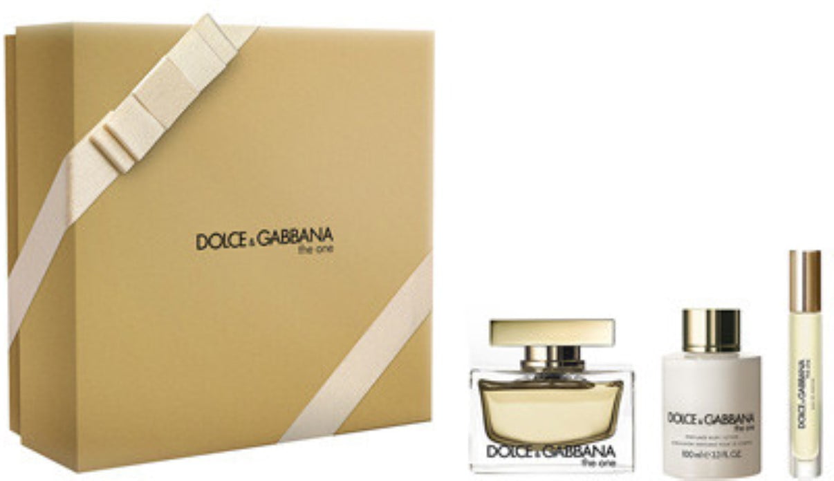 Dolce & Gabbana The One 3 Pc. Gift Set ( Eau De Parfum Spray 2.5 Oz