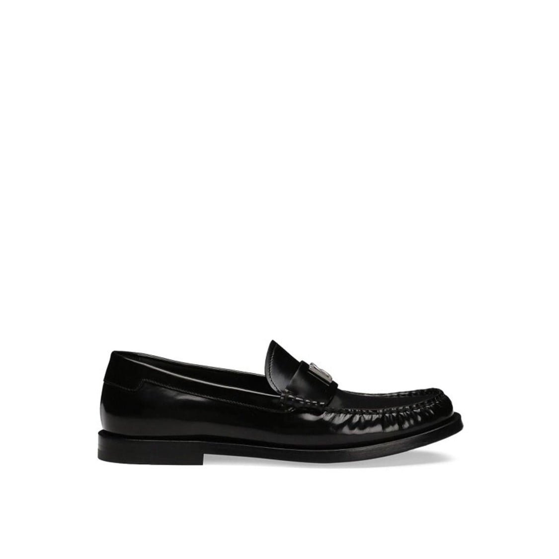 Dolce & Gabbana White Leather Loafers Moccasins Shoes main image 0