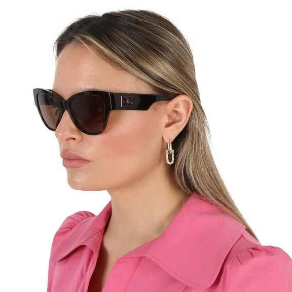 Dolce & Gabbana DG 4449 Acetate Womens Butterfly Sunglasses Havana 54mm Adult