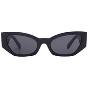 Dolce & Gabbana DG 6186 Plastic Womens Cat Eye Sunglasses Black 52mm Adult