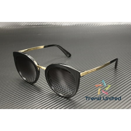 Dolce & Gabbana Women's Gradient DG4268-501/8G-52 Black Round Sunglasses