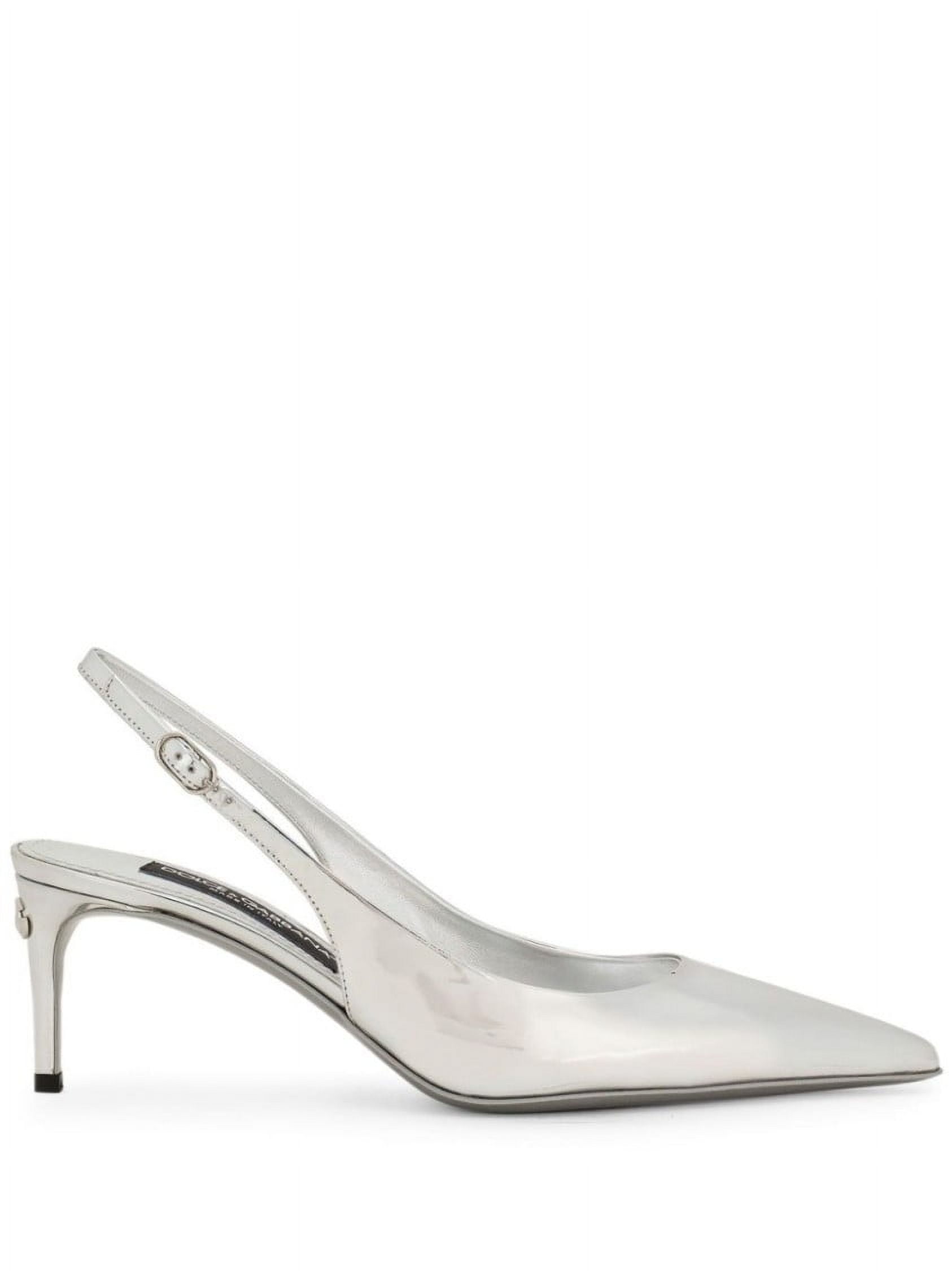 dolce gabbana silver shoes