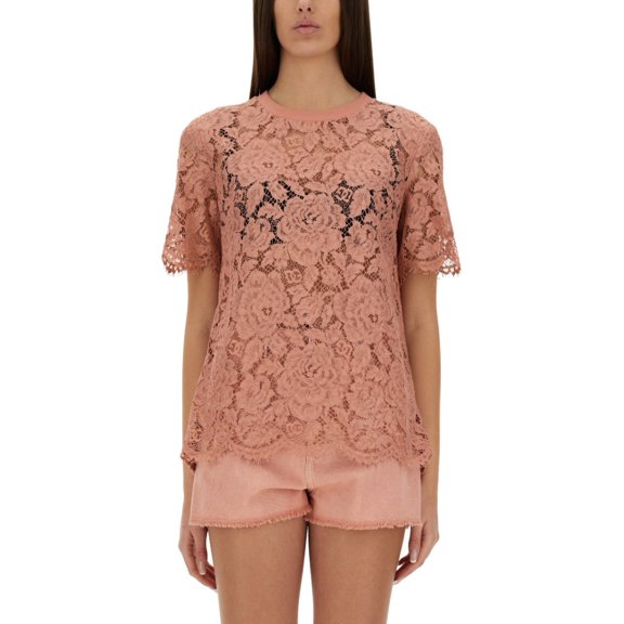 Dolce & Gabbana Cordonetto Lace T-Shirt (Women's)