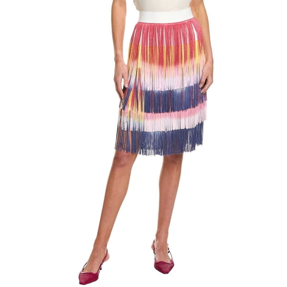 Dolce & Gabbana womens Silk-Blend Mini Skirt, 40, White