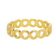 Dolce Giavonna 14k Over Sterling Silver Infinity Pattern Ring size 6