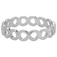 thumbnail image 1 of Dolce Giavonna Sterling Silver Infinity Pattern Ring size 7, 1 of 4