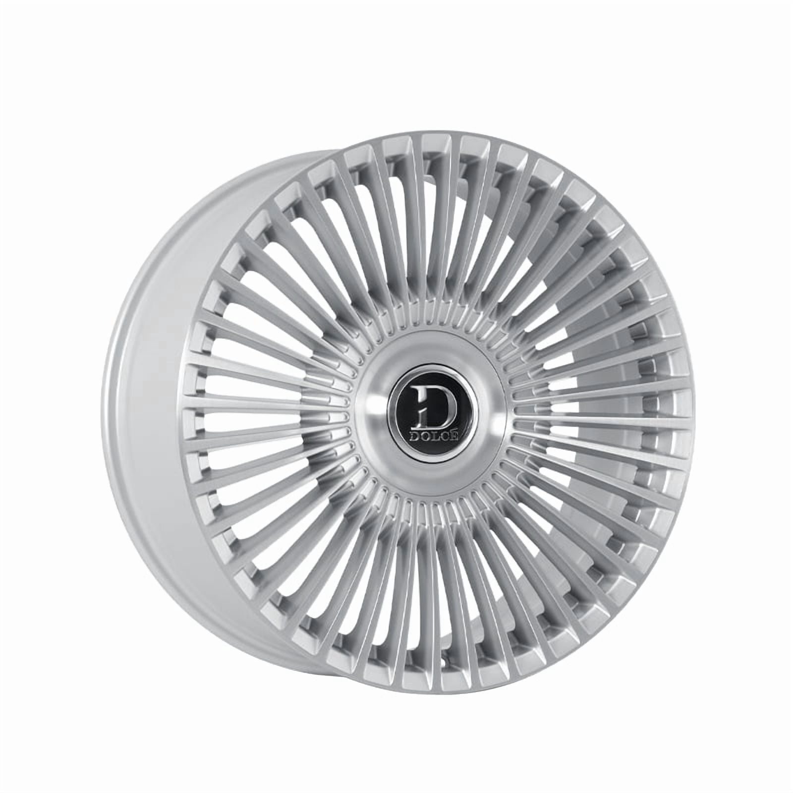 Dolce Luxury Trento Glossy Silver Brush Face 10.5-20