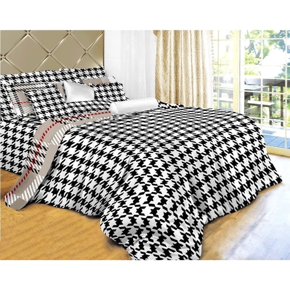 Dolce Mela Duvet and Quilt Cover 6-piece Set Luxury Cotton Bedding by