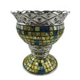 thumbnail image 1 of Dolce Mela  Tall Decorative Ceramic & Glass Vase, 1 of 1