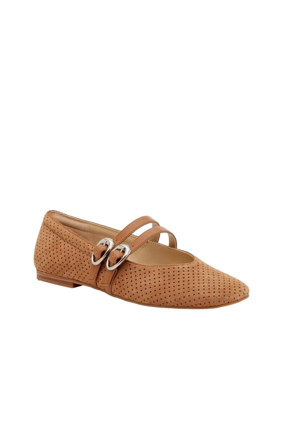 Aretha Mary Jane Flat Tan  ARETHA-TAN Women's Size 9