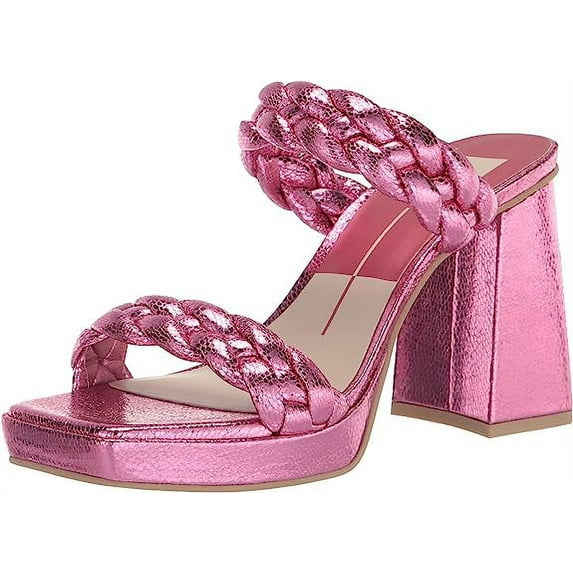 Dolce Vita Ashby Women's Heels Magenta Crackled Stella Size 6.5 M