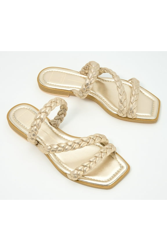 Braided Strap Slide Sandals