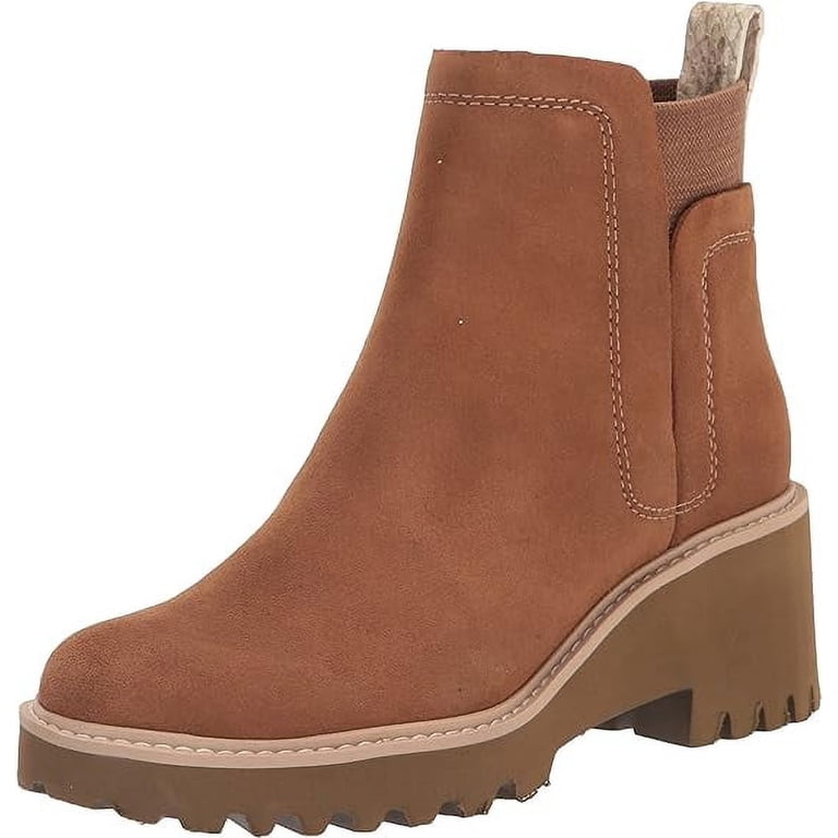 Dolce Vita Huey H2O Brown Suede Pull On Rounded Toe Chunky  display picture 3