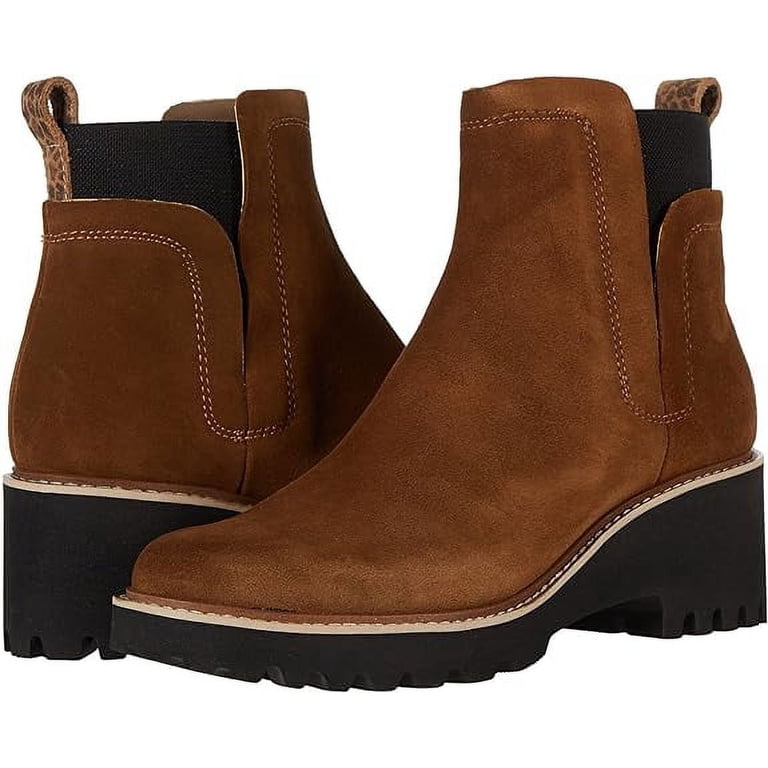 Dolce Vita Huey H2O Dk Brown Suede Pull On Round Toe Chunky  display picture 3