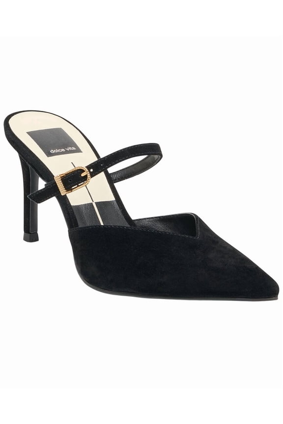 Kingston Suede Pump, 9, Black