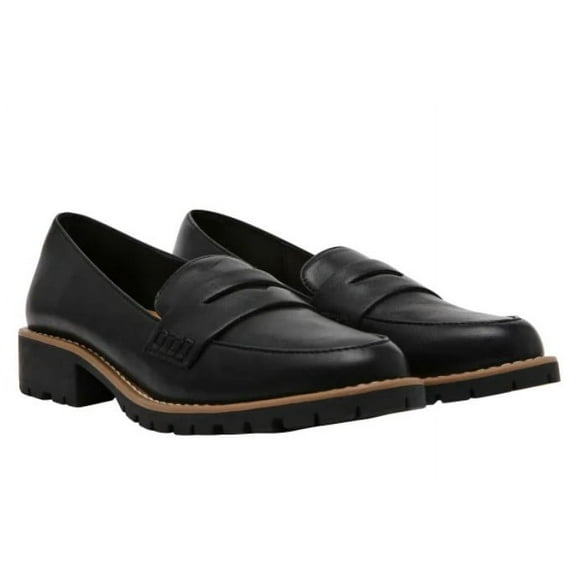 Dolce Vita Women's Loafer Lug Loafer, Black, Size 10