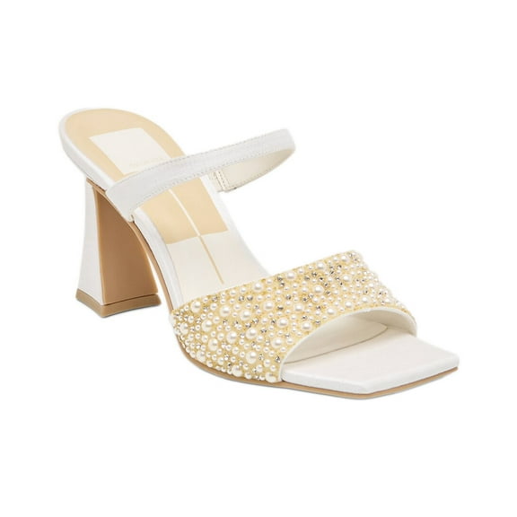 Dolce Vita Nasia Rhinestone Heel, 7, White