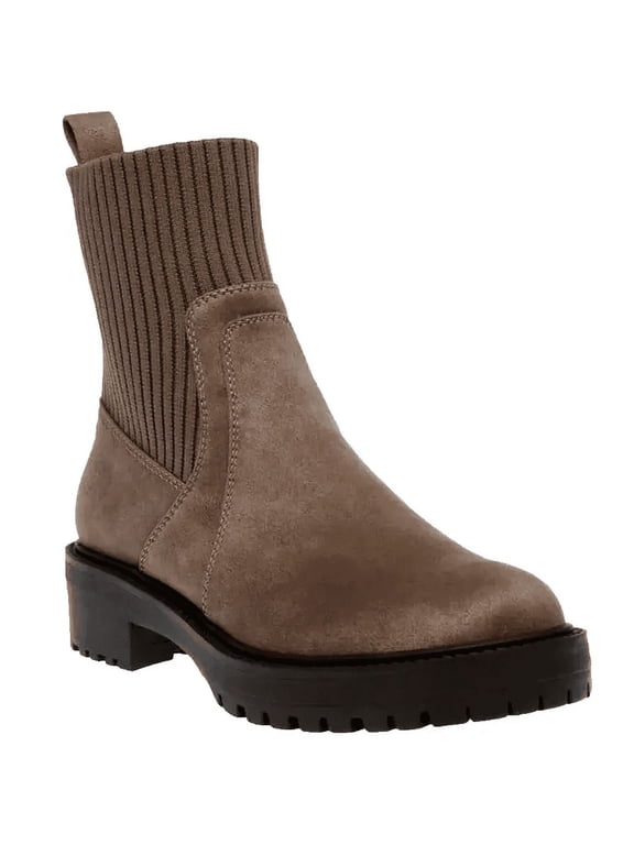 Dolce Vita Orelia Womens Ankle Boot - Ladies Stretch Knit Booties (Mushroom, 8)