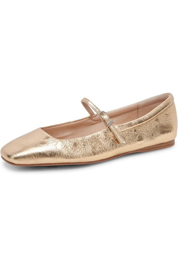 VREYES0710090 Dolce Vita Women Reyes Crystal Distressed Gold Size 9