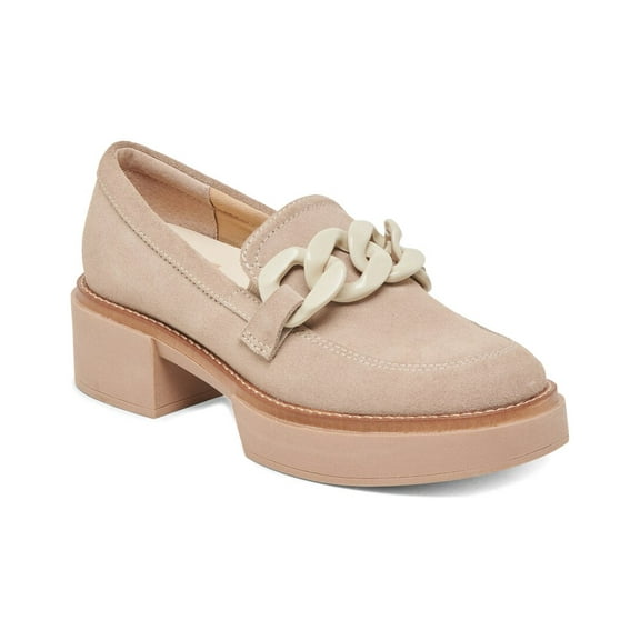 Dolce Vita Savara Suede Loafer, 10, Taupe
