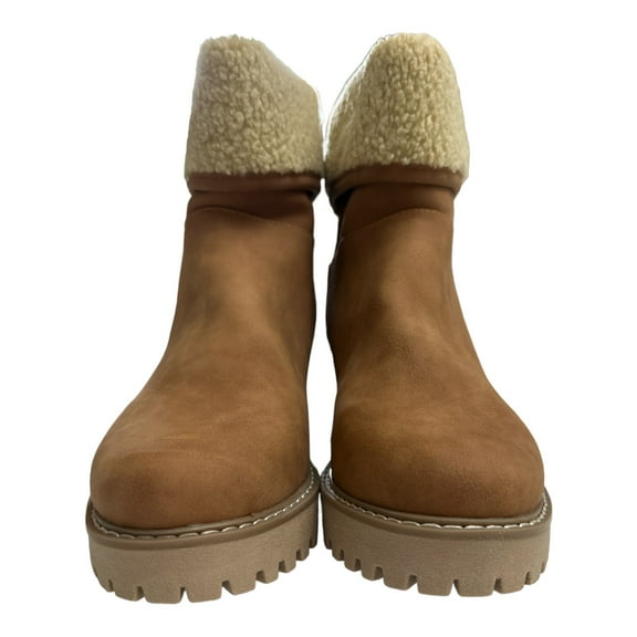 Dolce Vita Women's Cushioned Memory Foam Insole RUMEE Pull-On Boot (Tan, 10)