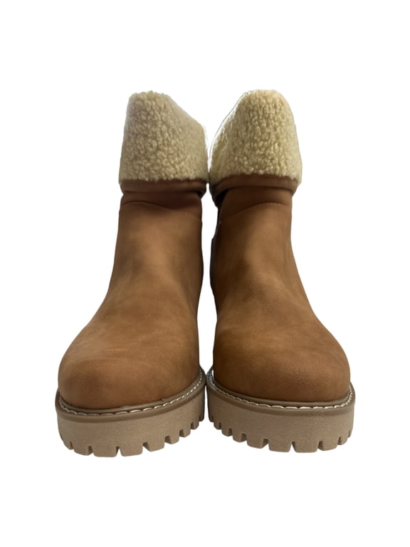 Dolce Vita Women's Cushioned Memory Foam Insole RUMEE Pull-On Boot (Tan, 9)