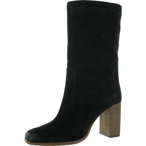 Dolce Vita Womens Nokia Suede Square Toe Mid-Calf Boots