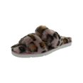 thumbnail image 1 of Dolce Vita Womens Pillar Faux Fur Slip On Slide Sandals, 1 of 3