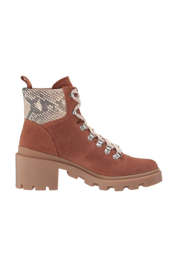Dolce Vita Womens Rubi Suede Lug Sole Combat Boots