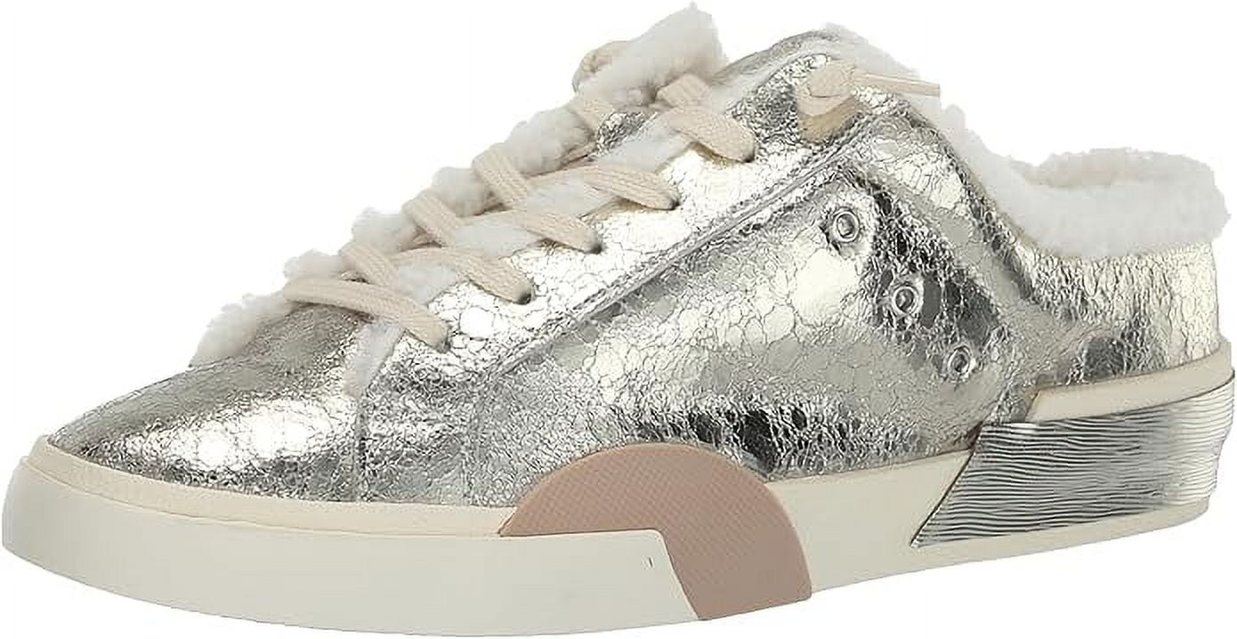 Dolce Vita Women's Kelsy Slip-On Shoe - Platinum Distressed Leather, Pointed Toe, Size 7.5