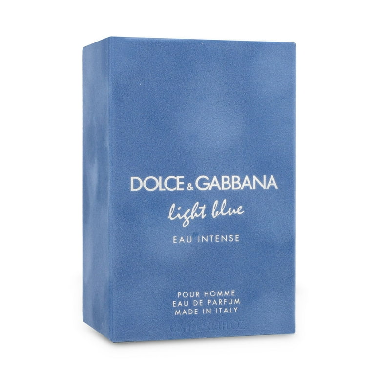 新品 Dolce and Gabbana Men's Light Blue Eau Intense Perfume, EDP 香水(男性用)