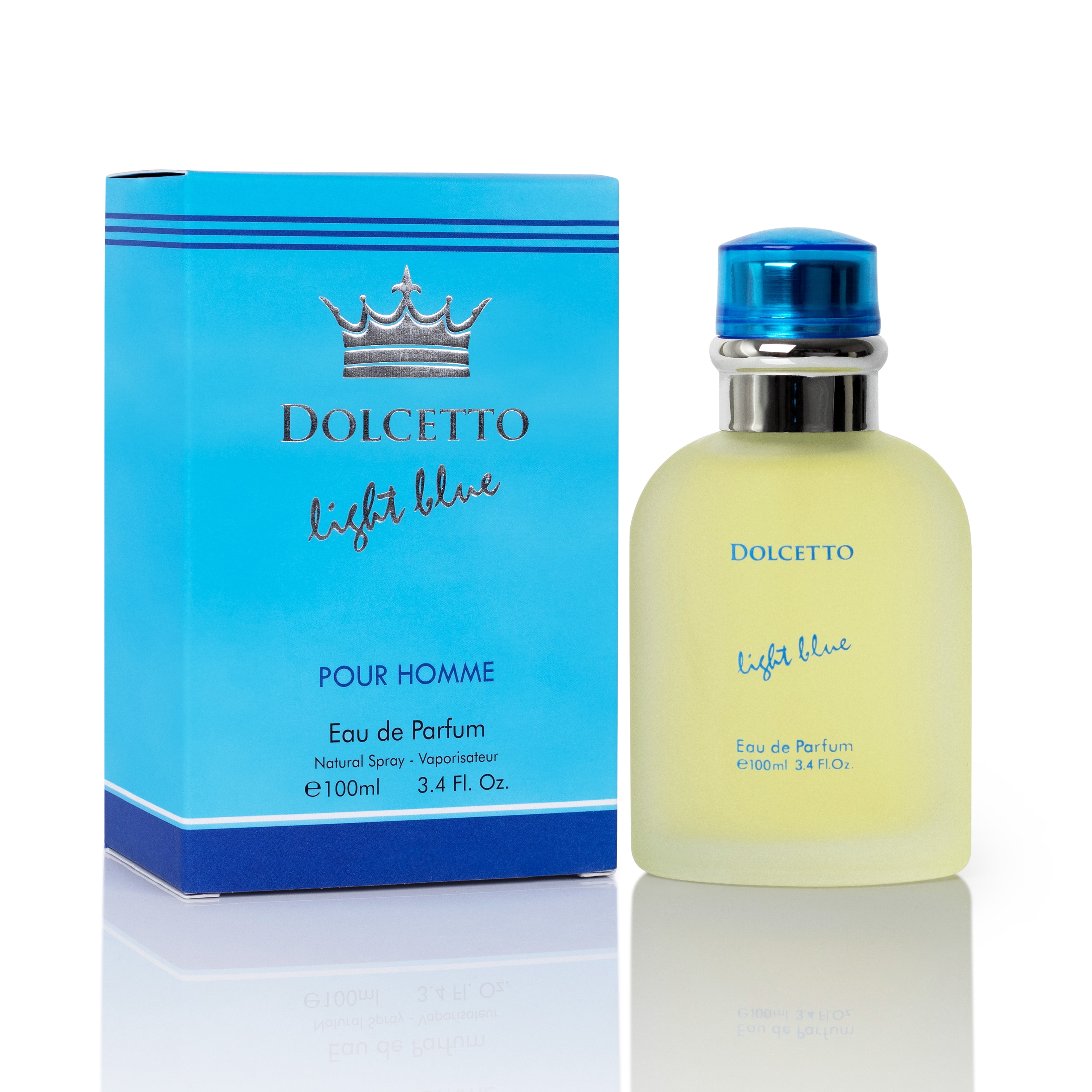Dolcetto Light Blue for Men - 3.4 Fl. Oz. 100ml Men's