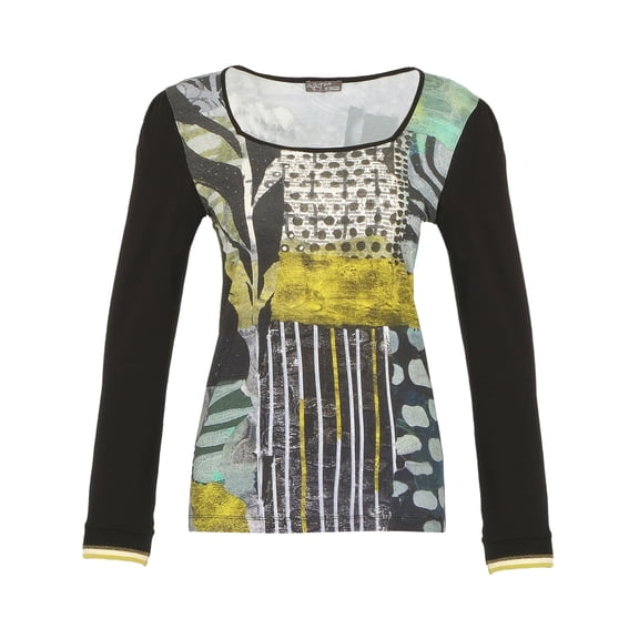 Dolcezza By Wild Curves: Mono Leaf Art Top (74620)