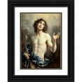 thumbnail image 1 of Dolci, Carlo 24x32 Black Ornate Wood Framed with Double Matting Museum Art Print Titled - Saint Sebastian, 1 of 4