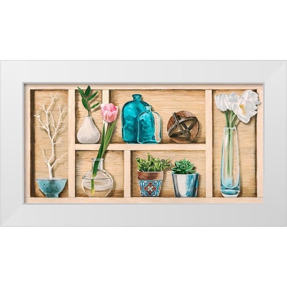 Dolci, Elena 14x9 White Modern Wood Framed Museum Art Print Titled - Collection de Memoires I
