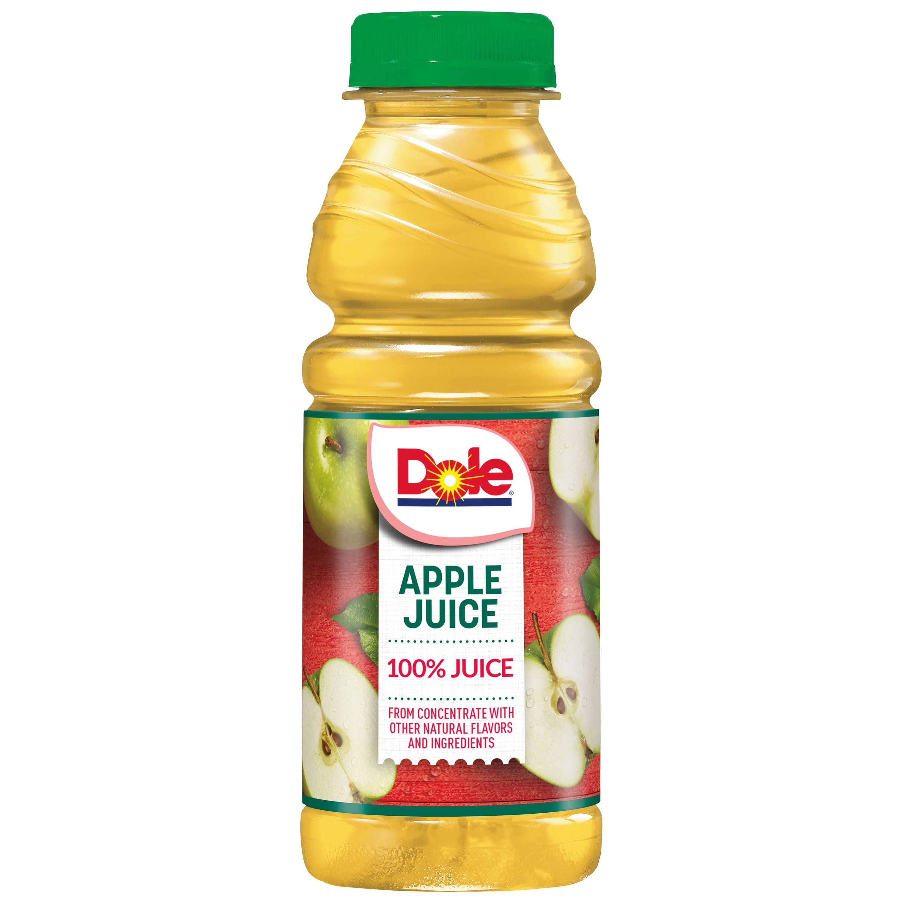 Dole 100% Apple Juice Drink, 15.2 fl oz Bottle, Shelf-Stable