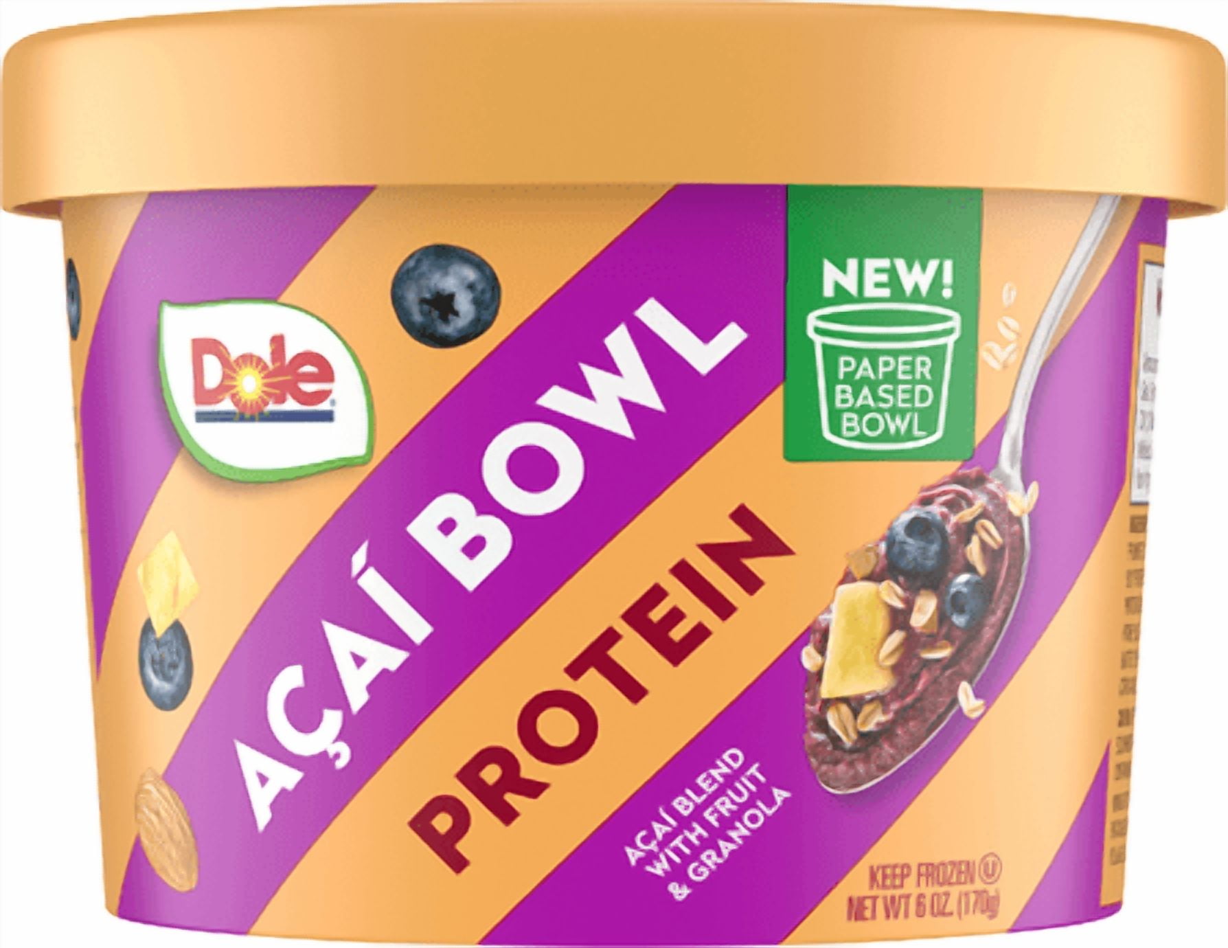 Dole Acai Protein Frozen Smoothie Bowl, 6 oz