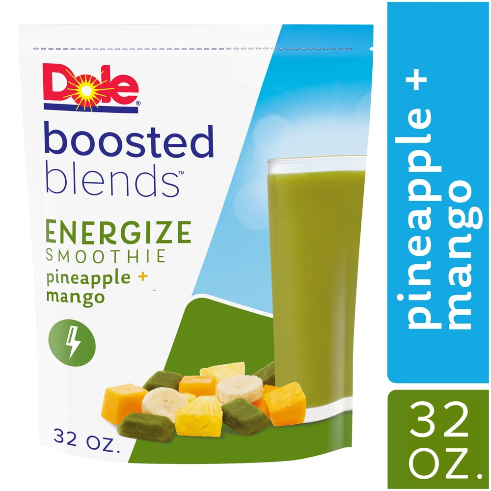 Dole® Boosted Blends® Energize: Pineapple Mango Smoothie Mix - Dole®  Sunshine