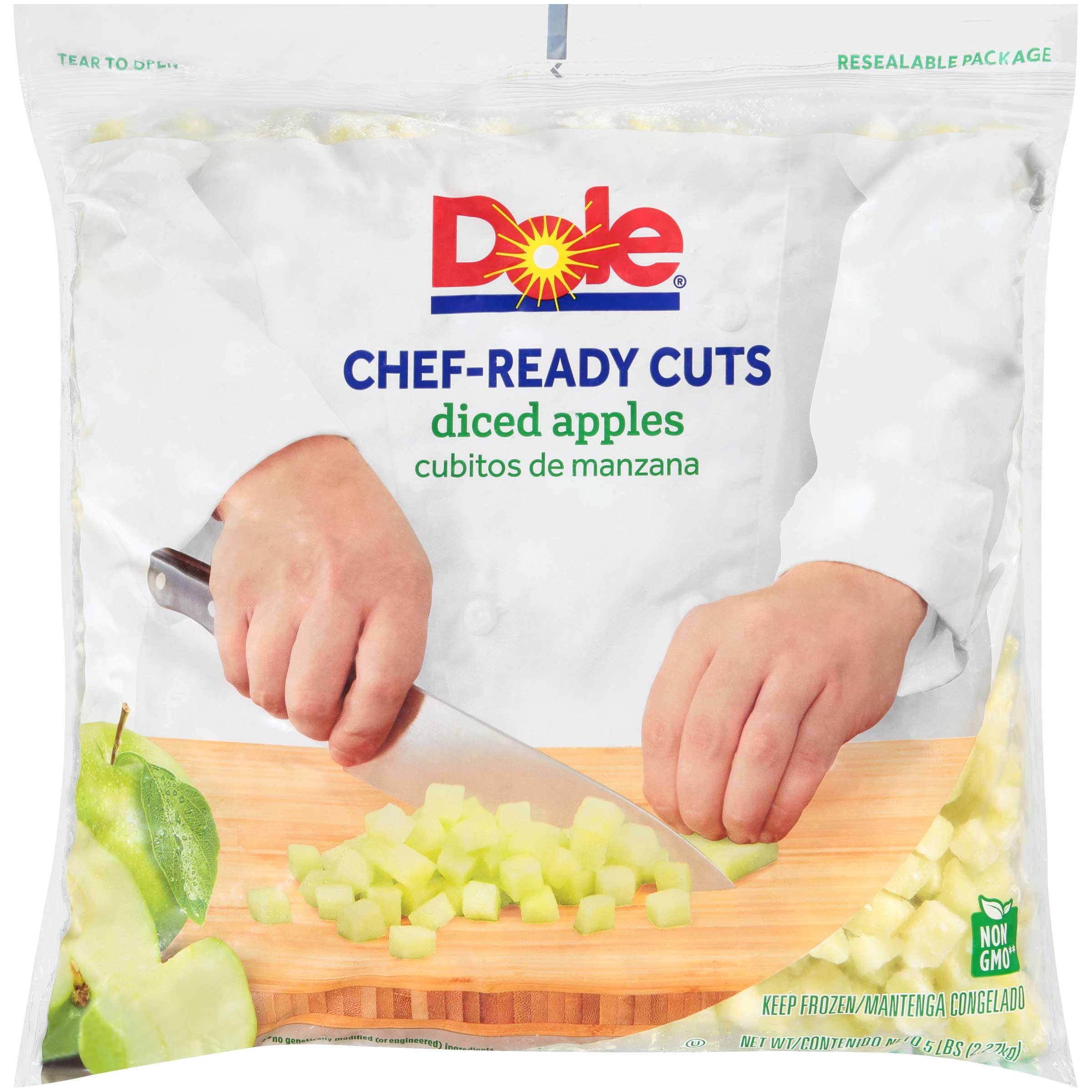 Dole Diced Apple, 5 Pound 2 per case.