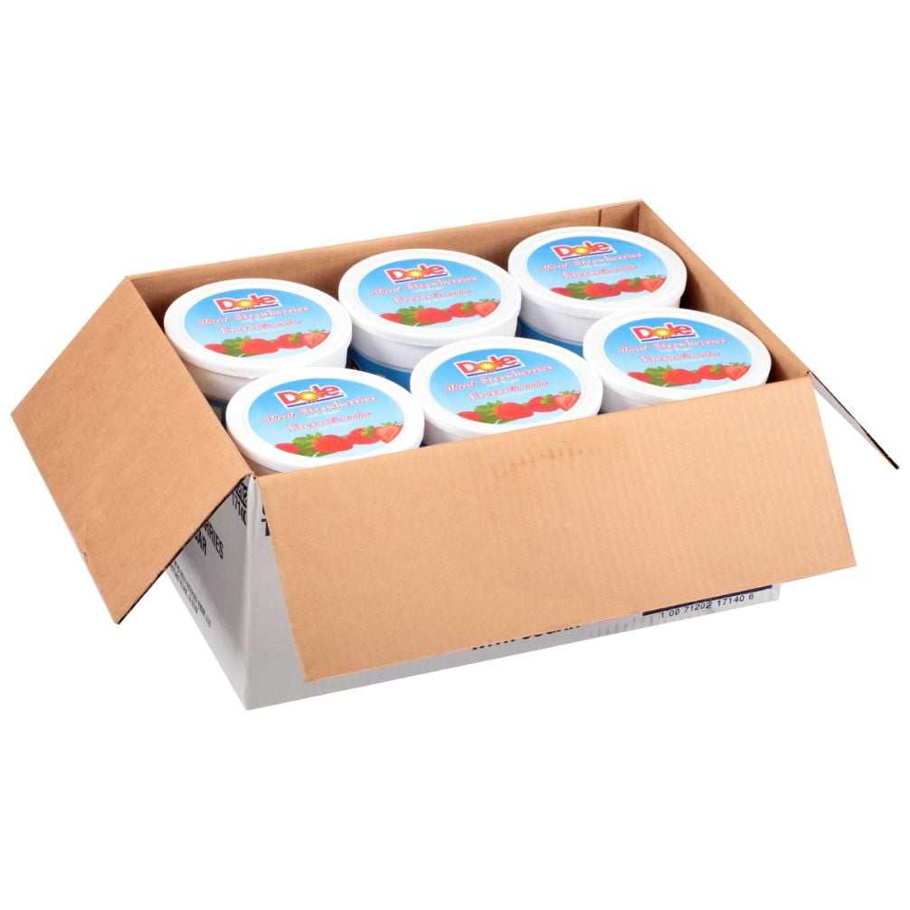 Dole Dry Sugar Sliced Strawberries, 104 oz - Case of 6