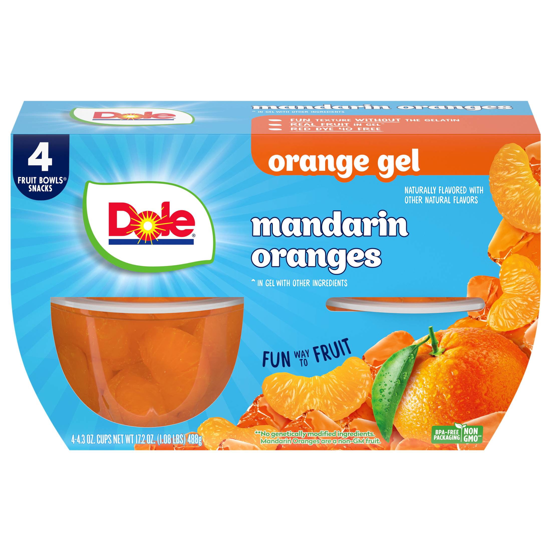 yu.★　ding jingle bells 3層オレオトースト Dole Fruit Bowls Mandarin Oranges in Orange Gel, 4.3 oz Cups, 4