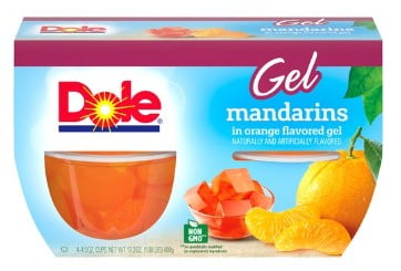 Dole Fruit Bowls Mandarins in Orange Gel (Pack of 32)